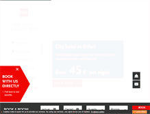 Tablet Screenshot of hotel-erfurt-city.de